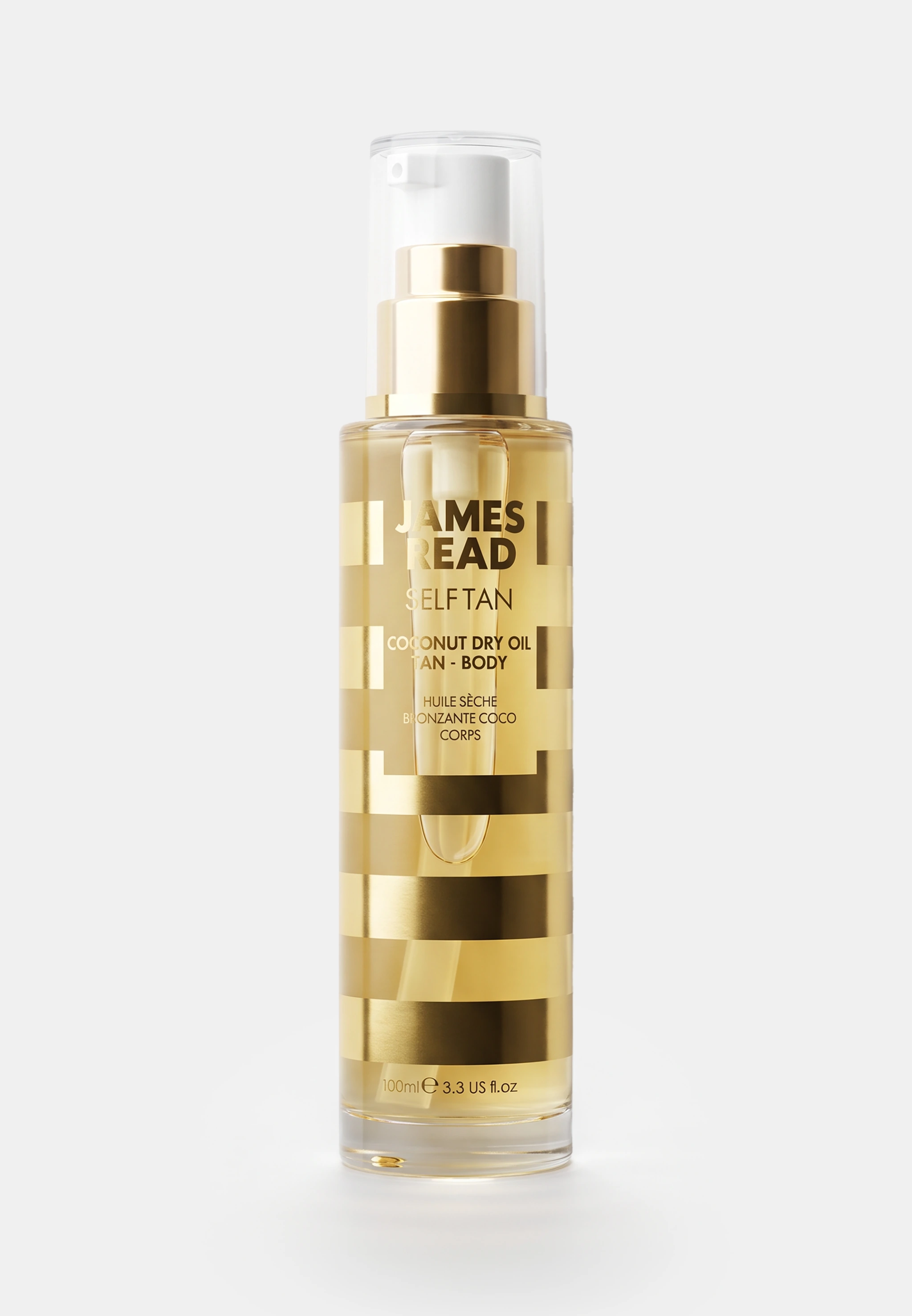 James Read Coconut Dry Oil Tan Body — оригинальный флакон на светлом фоне